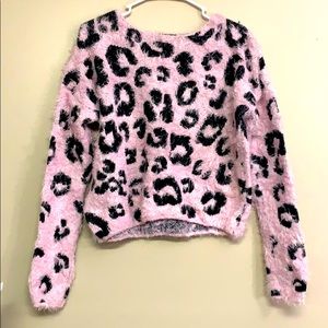 women’s fuzzy sweater